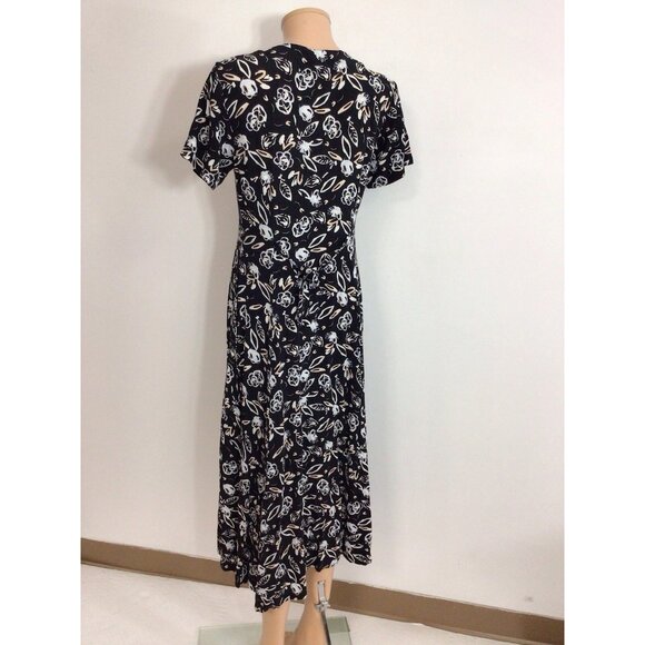Sigrid Olsen Floral Maxi Dress Womens 6 - Picture 3 of 8